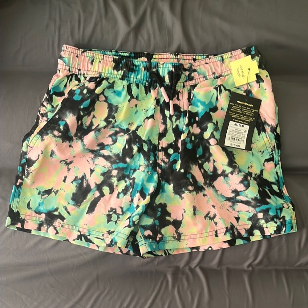 Boys Neon Swim Shorts